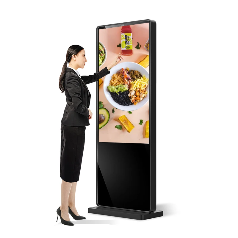 Outdoor Floor Stand Digital Signage 43/49/55/65 Inch Advertising Touch Screen Outdoor LCD Totem