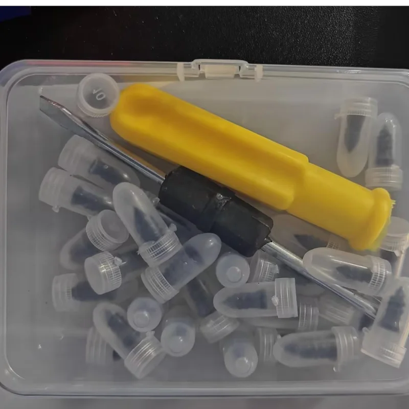 Kit de réparation de pneus tubeless, outil d'insertion de particules de caoutchouc, réparation d'urgence pour voiture, moto, camion