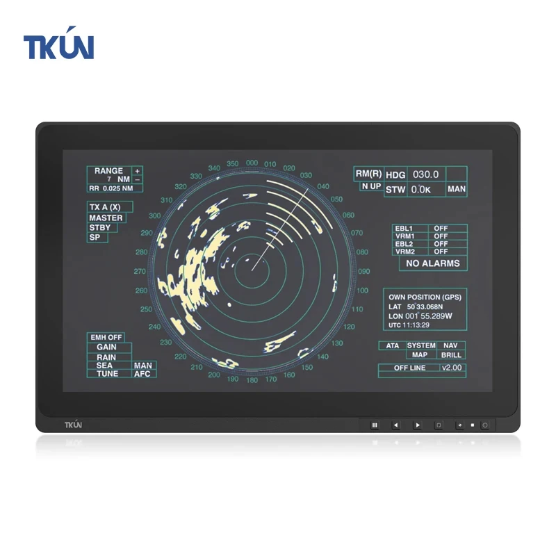 Marine Display P156WUGA-A 1000nits IP65 Waterproof 1920*1080 Resolution 13.3/15.6inch Marine Capacitive Touchscreen Display