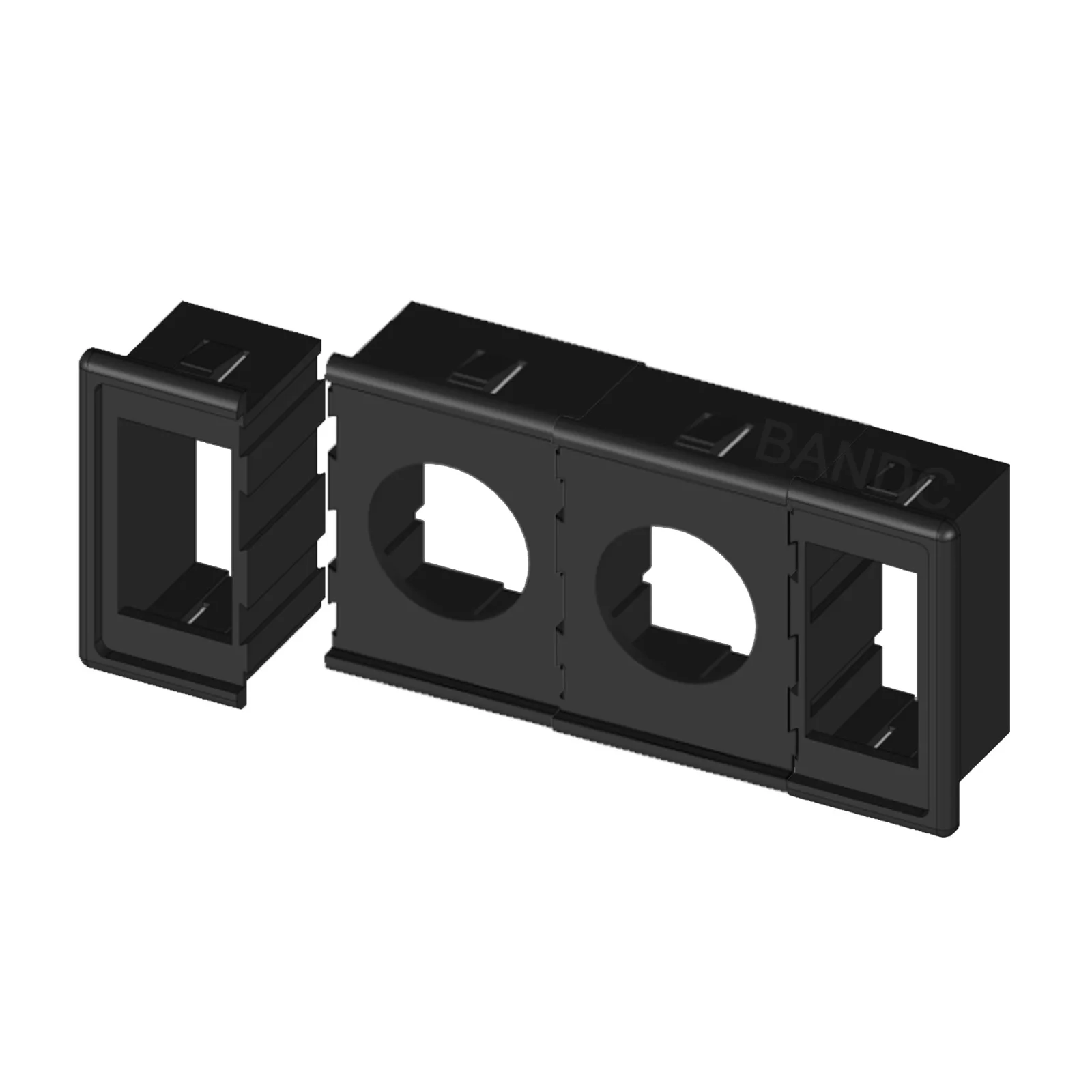 2/4/6 Way Flush Mount Rocker Switch Panel & Power Socket Housing Holder For ARB Carling Switch Auto Boat Type DIY Accessories
