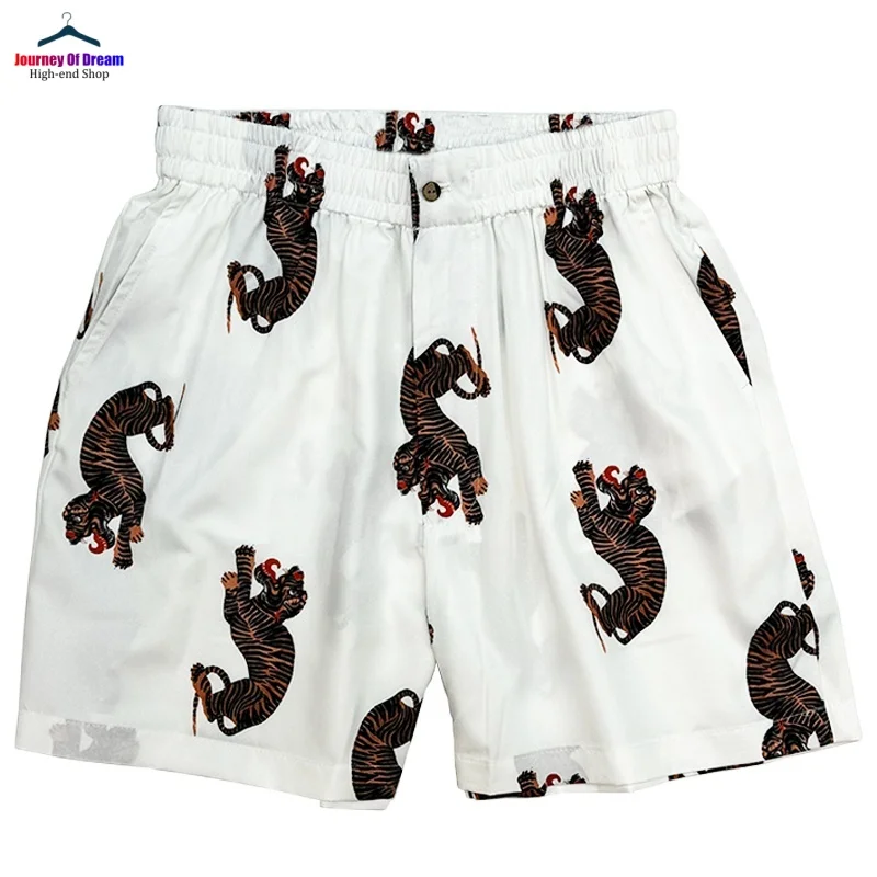 Trend Purple Green White Black WACKO MARIA Hawaii Casual Loose Hipster Mens Womens Beach Drawstring Shorts