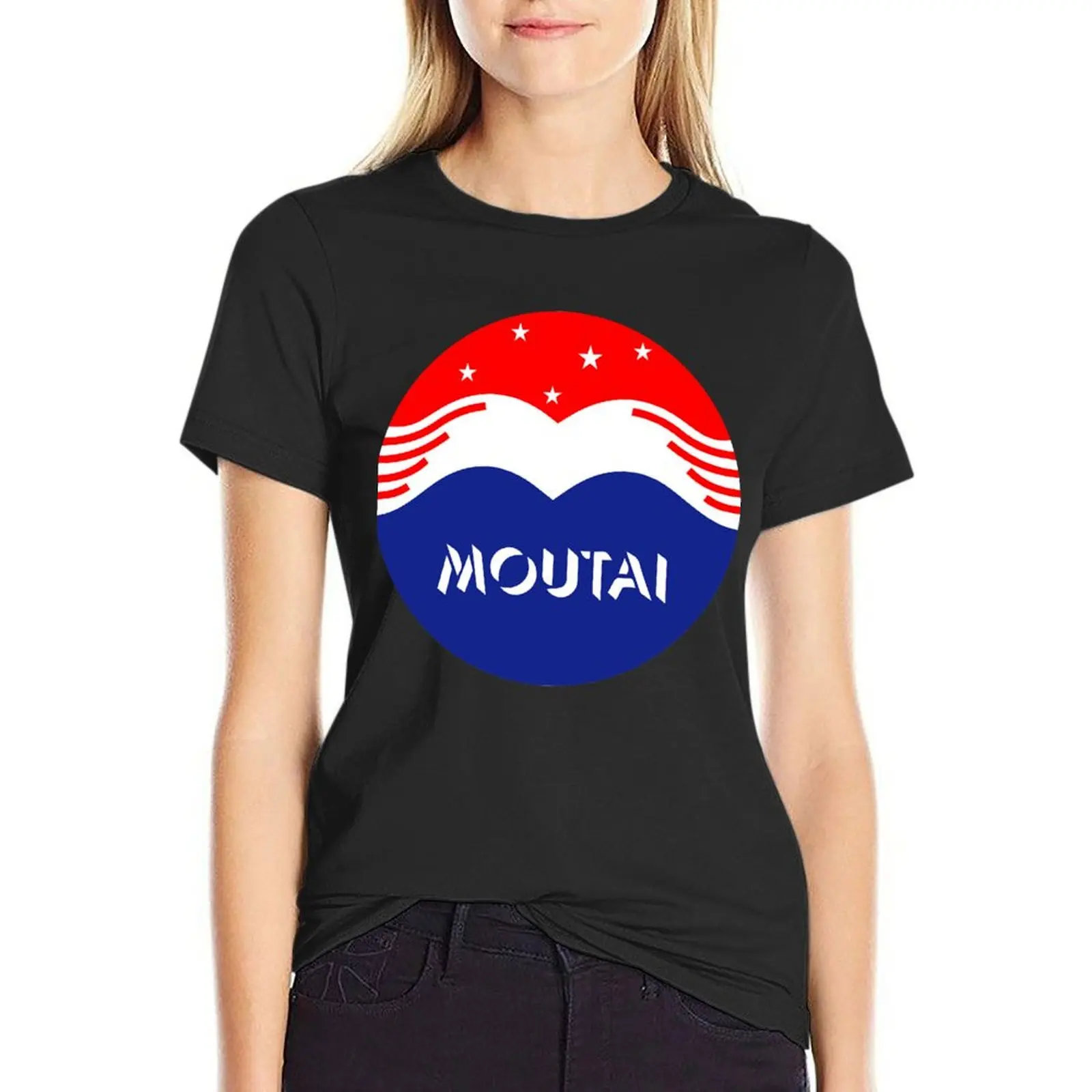 

Футболка Moutai For Fans по индивидуальному заказу Эстетическая одежда Эстетическая одежда Женская футболка
