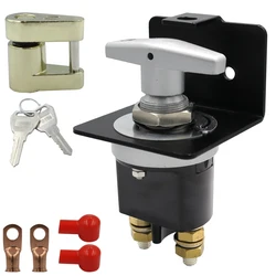 1500A Heavy Duty Battery Switch Battery Fixed Handle Isolator with Lock-Out Plate Fits Polarity Negative for Autos Cars Boat RV