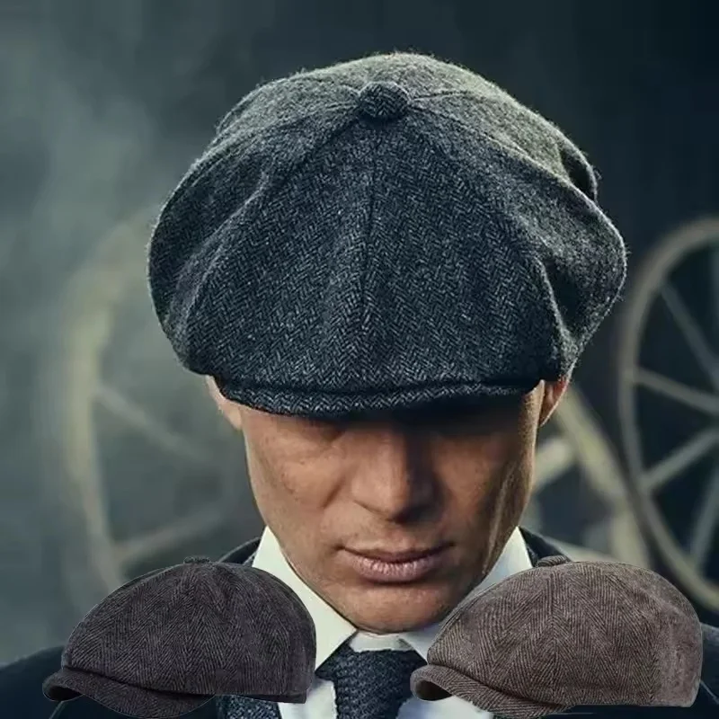 

Мужская повседневная кепка в стиле Peaky Blinders, весенне-осенняя ретро-беретка, универсальная повседневная кепка, унисекс, восьмиугольная кепка, кепка-газетчица в английском стиле