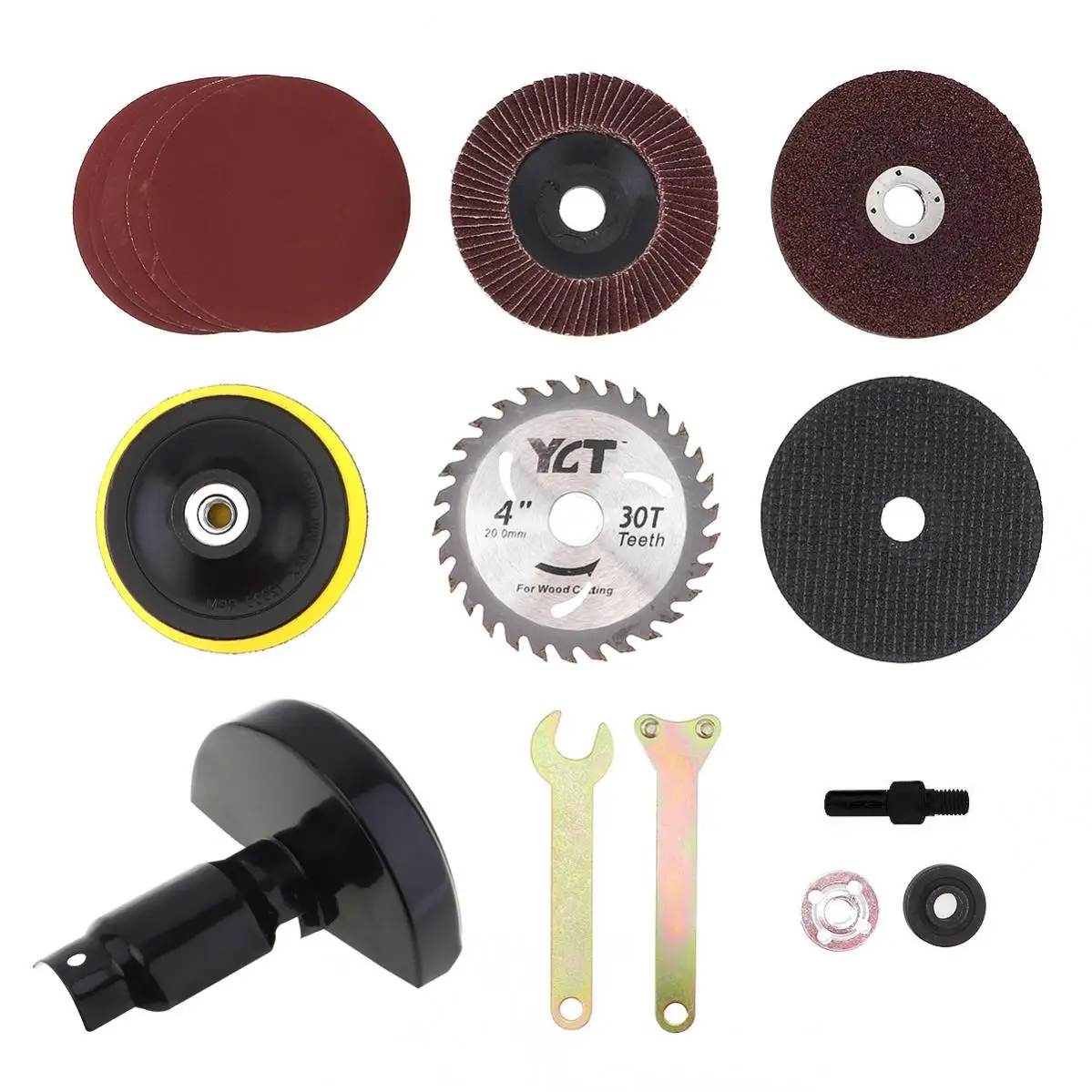 

Electric Drill Cutting Seat Conversion Tools Accessories with Grinding Wheel and Metal Slice for Grinding / Cutting / Polishing