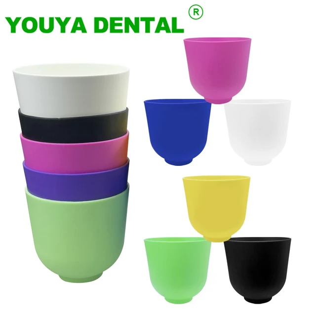 Dental miska silikonowa elastyczna gumowa miska do mieszania alginatowy materiał gipsowy miska do mieszania mieszana miska gipsowa akcesoria stomatologiczne