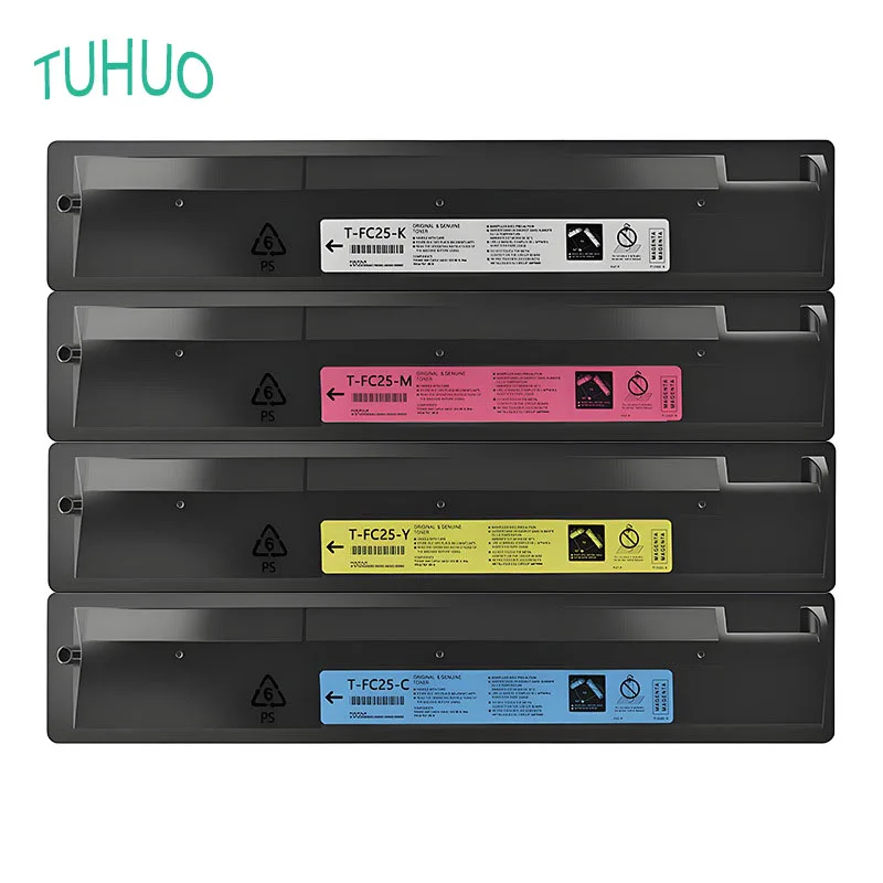1PCS T-FC25 Toner Cartridge For Toshiba E-Studio 2040C 2540C 3040C 3540C 4540C Compatible Japan Color Toner BK:500g CYM:400g
