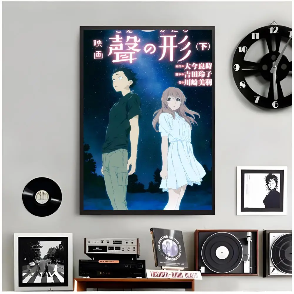 Anime Drama A Silent Voice Poster Modern Wall Art Home Decor Living Room Decorative Print Unframed