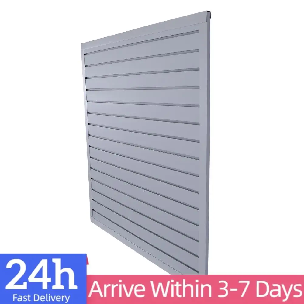 

Настенная панель из ПВХ 4x1 фут, настенная панель-рейка из ПВХ, сверхпрочная настенная полка из ПВХ для дома и хранения велосипедов