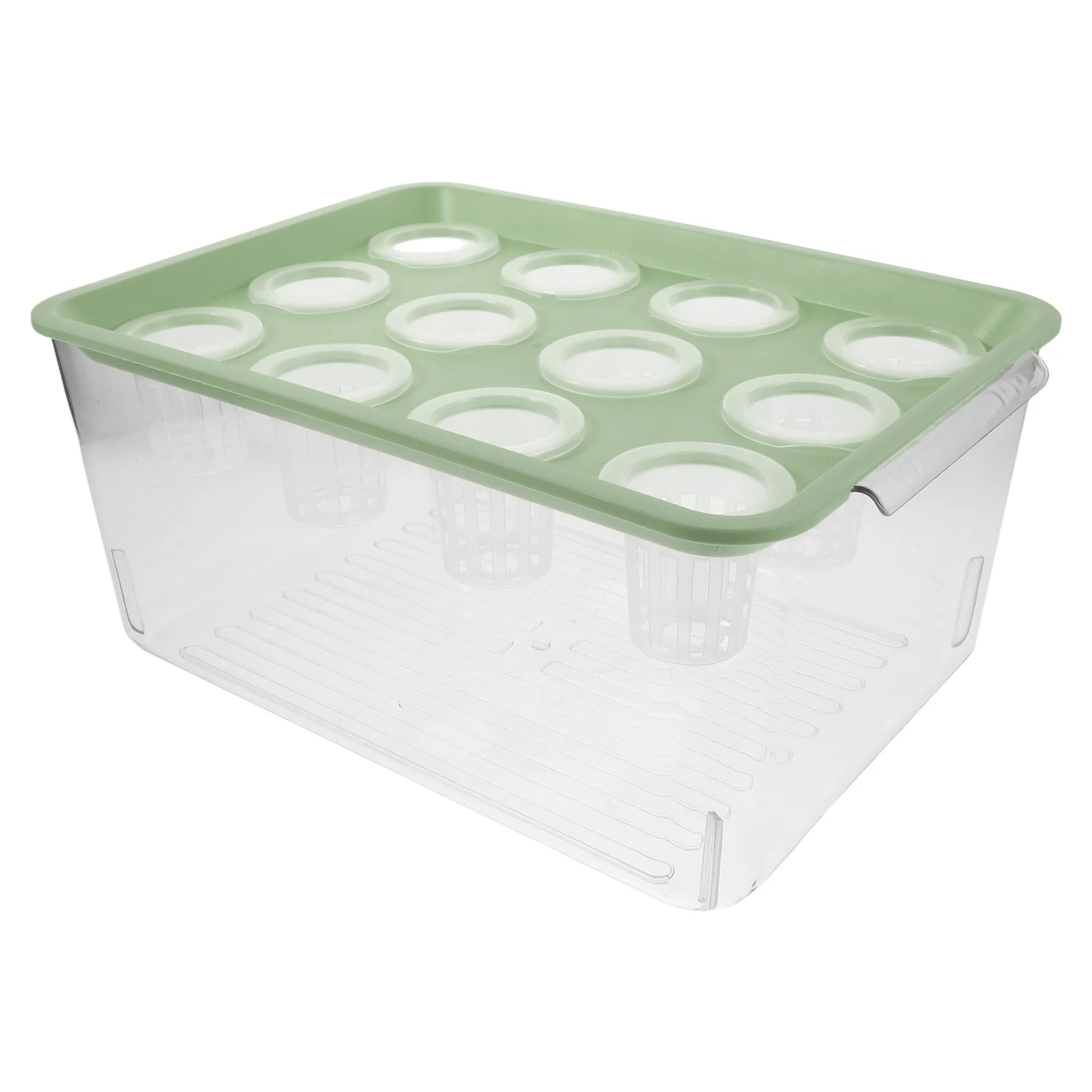 

Eco Goldfish Tank: 2-In-1 Aquaponics System With Lid For Indoor Herb Garden Desktop Hydroponic Planter Micro Garden Kit