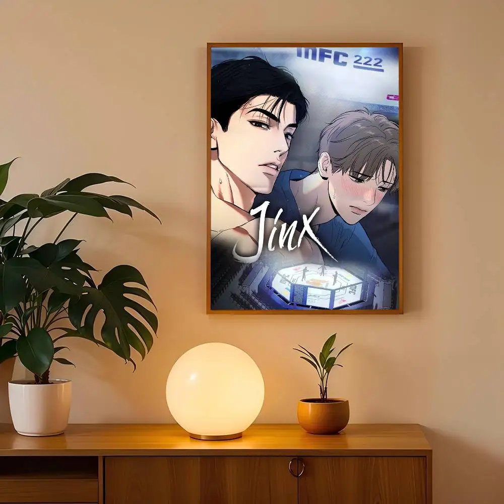 هزلية Jinx DIY لزجة ملصق يتوهم الجدار ملصق لغرفة المعيشة زخارف للحانات جدار ديكور