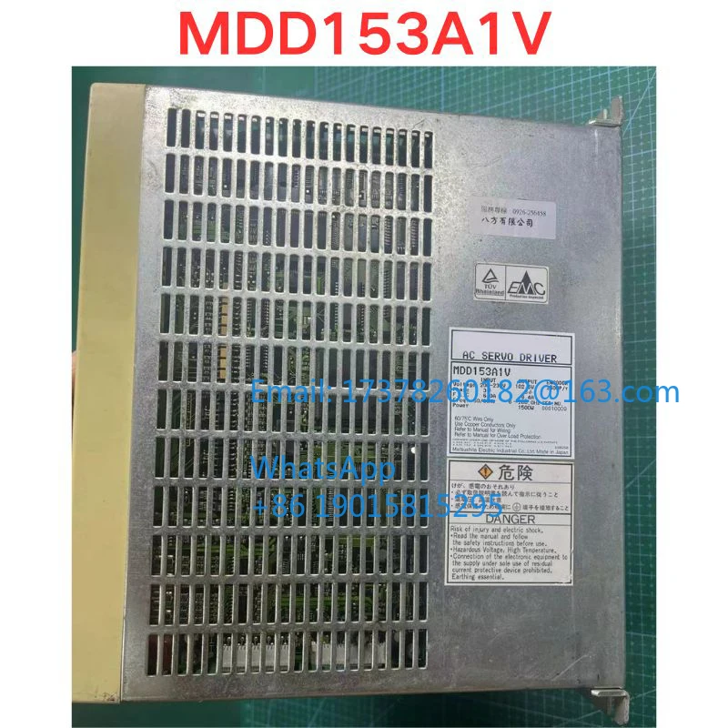 Verificação da função do servo driver MDD153A1V usado OK