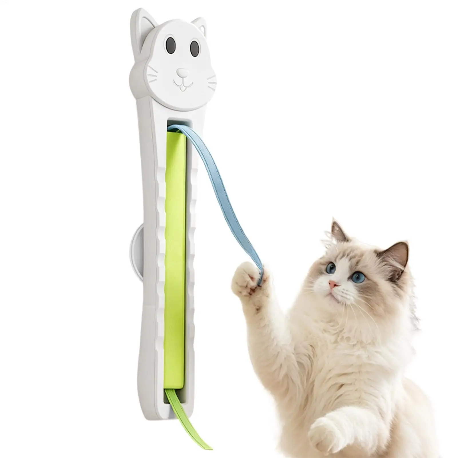 Automatic Cat Toy Wall Mounted Rechargeable Pet Play Supplies Cat Enrichment Toys For Door Doorways Indoor Home Bedroom Dorms