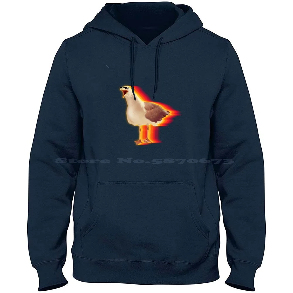 Snazzy Seagull Logo 100% Cotton Hoodie T Shirt Snazzyseagull Logo Sunglasses