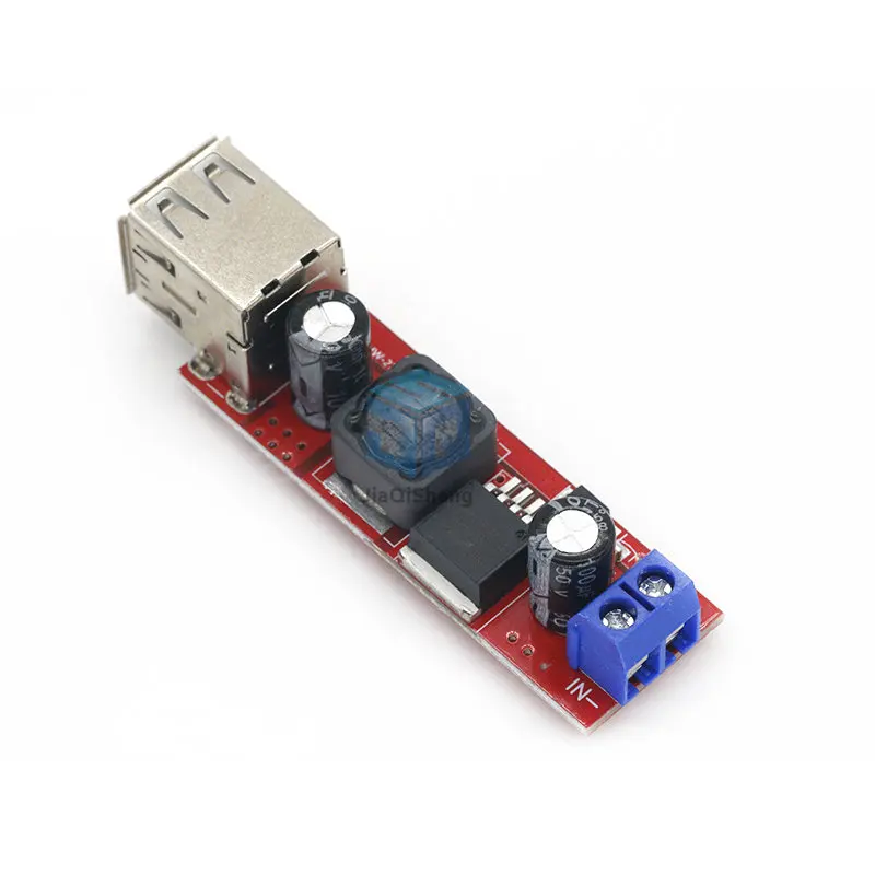 DC 6V-40V To 5V 3A Double USB Charge DC-DC Step-down Converter Module For Vehicle Charger LM2596 Dual USB