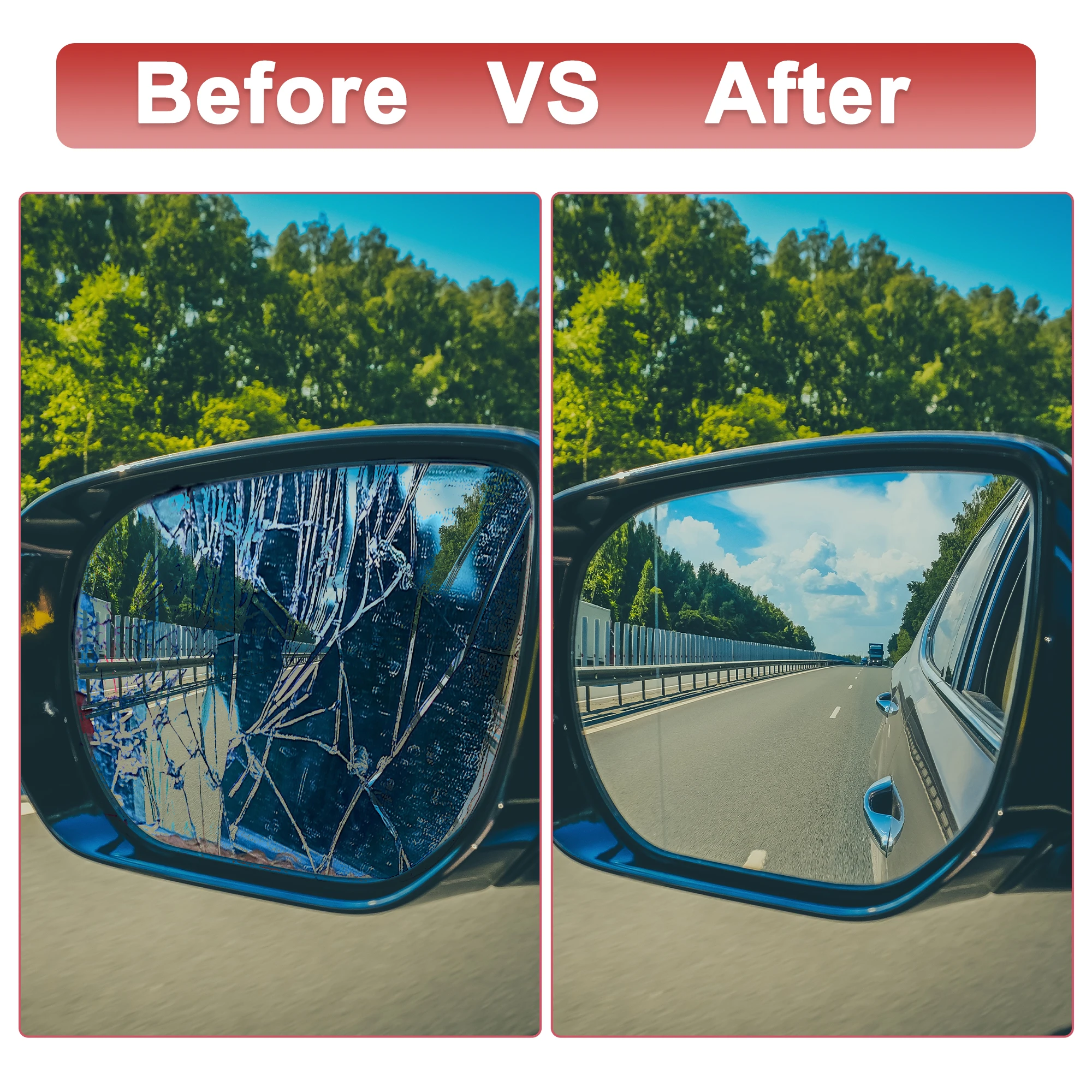 Uxcell Car Rearview Driver Side Heated Mirror Glass for Mercedes-Benz R171 R230 SL SLK Auto Replacement Parts