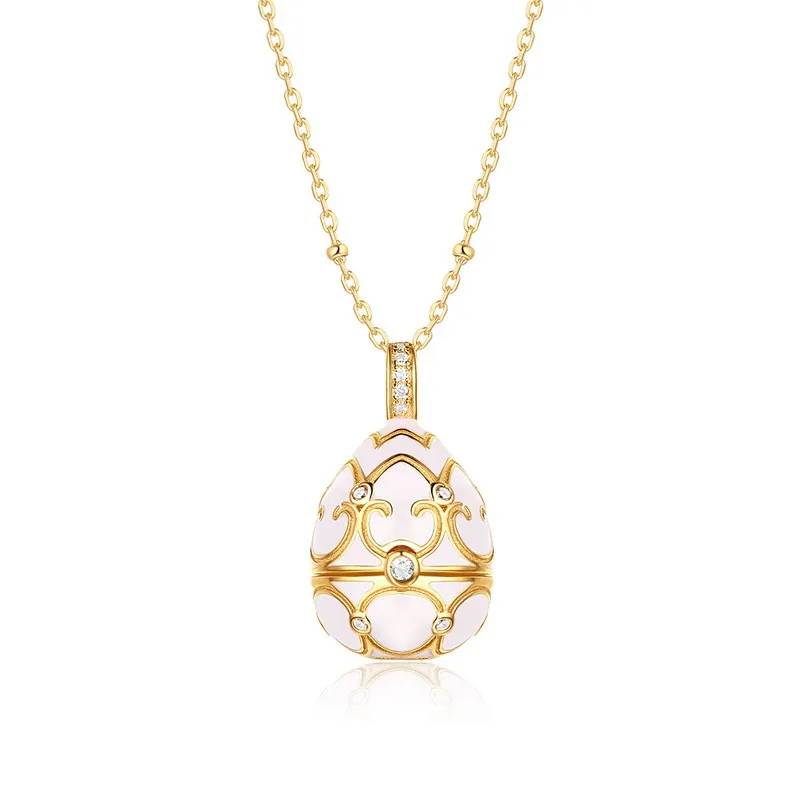 

Эмаль Faberge Пасхальное яйцо кулон ожерелье ювелирные изделия винтажные