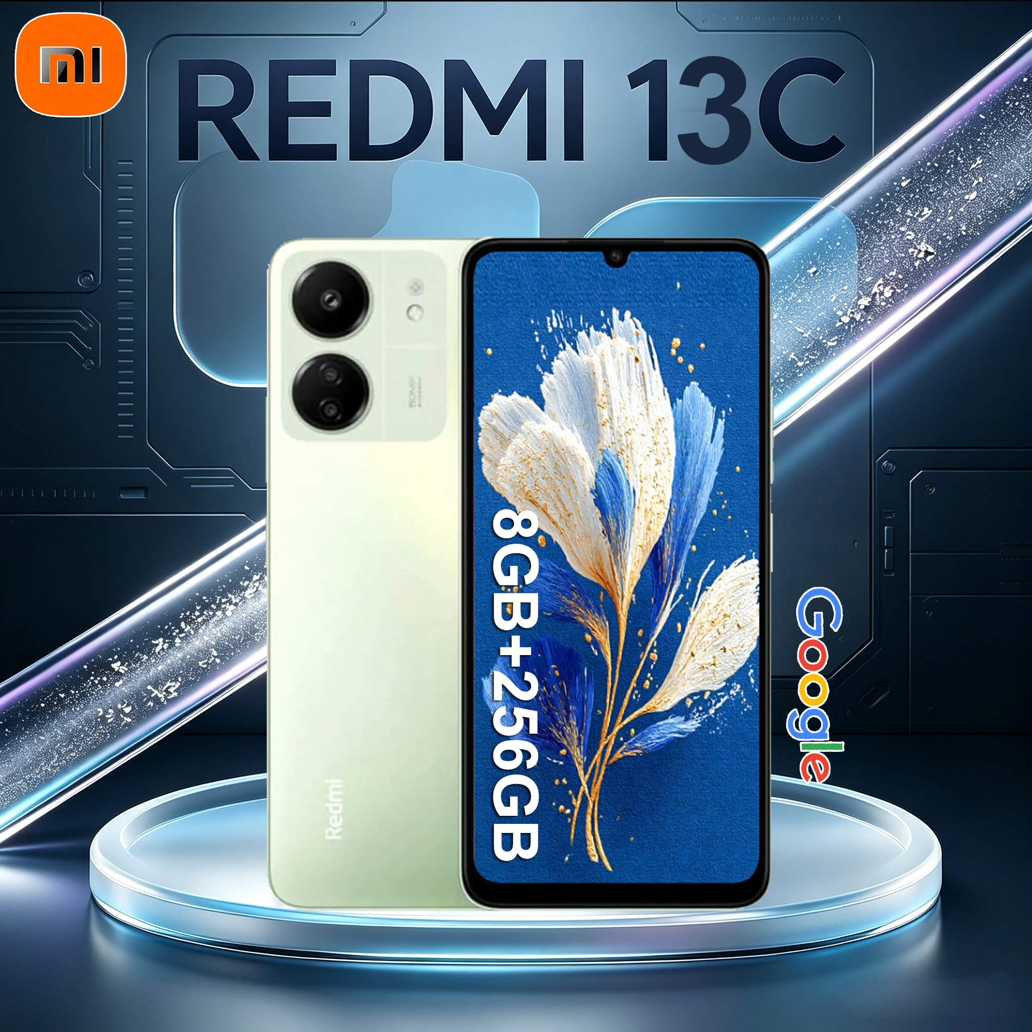 Phone Cases Green - Redmi 13C fashion smart unlock mobile