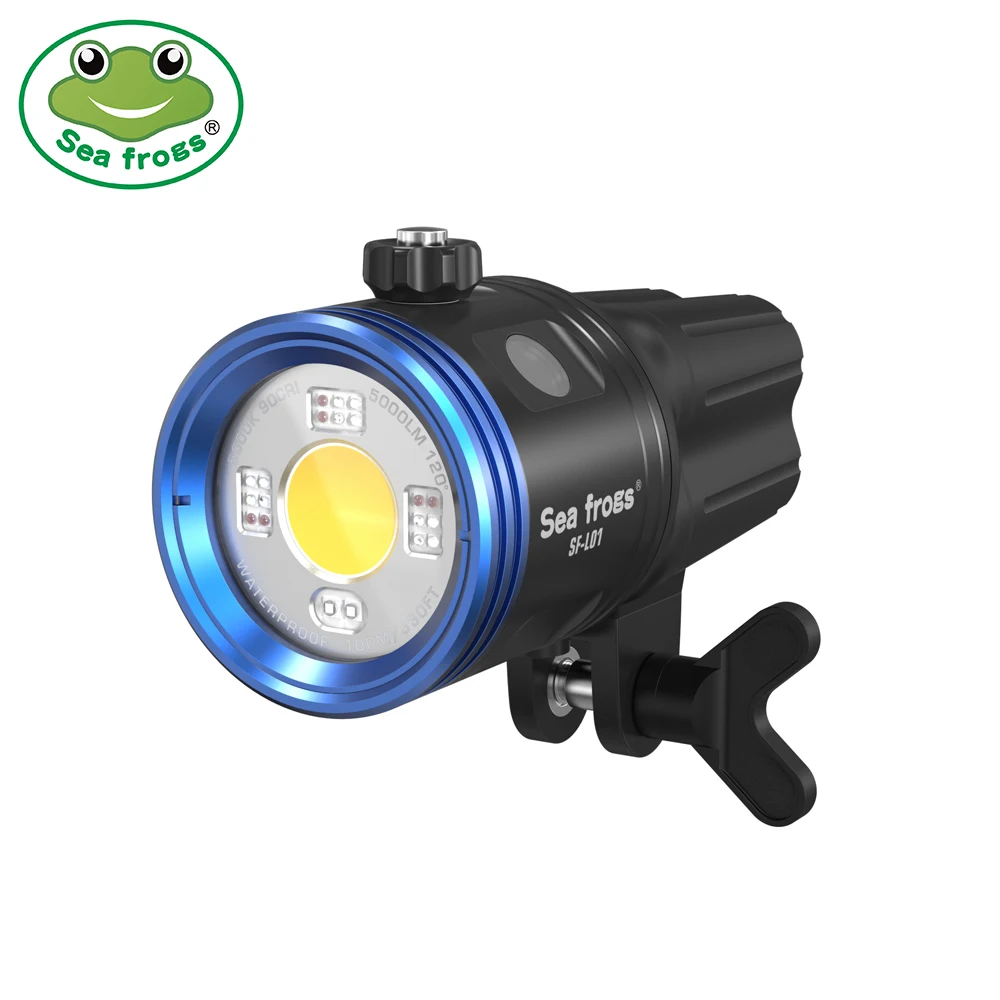 

Seafrogs 5000LM Professional Scuba Diving Flashlight Underwater Diving Strobe Light 100m Waterproof LED Photography Video Light