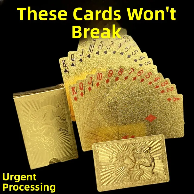 cartas-de-poker-de-plastico-pvc-reforcado-a-prova-d'Agua-com-design-criativo-em-cor-dourada-para-entretenimento