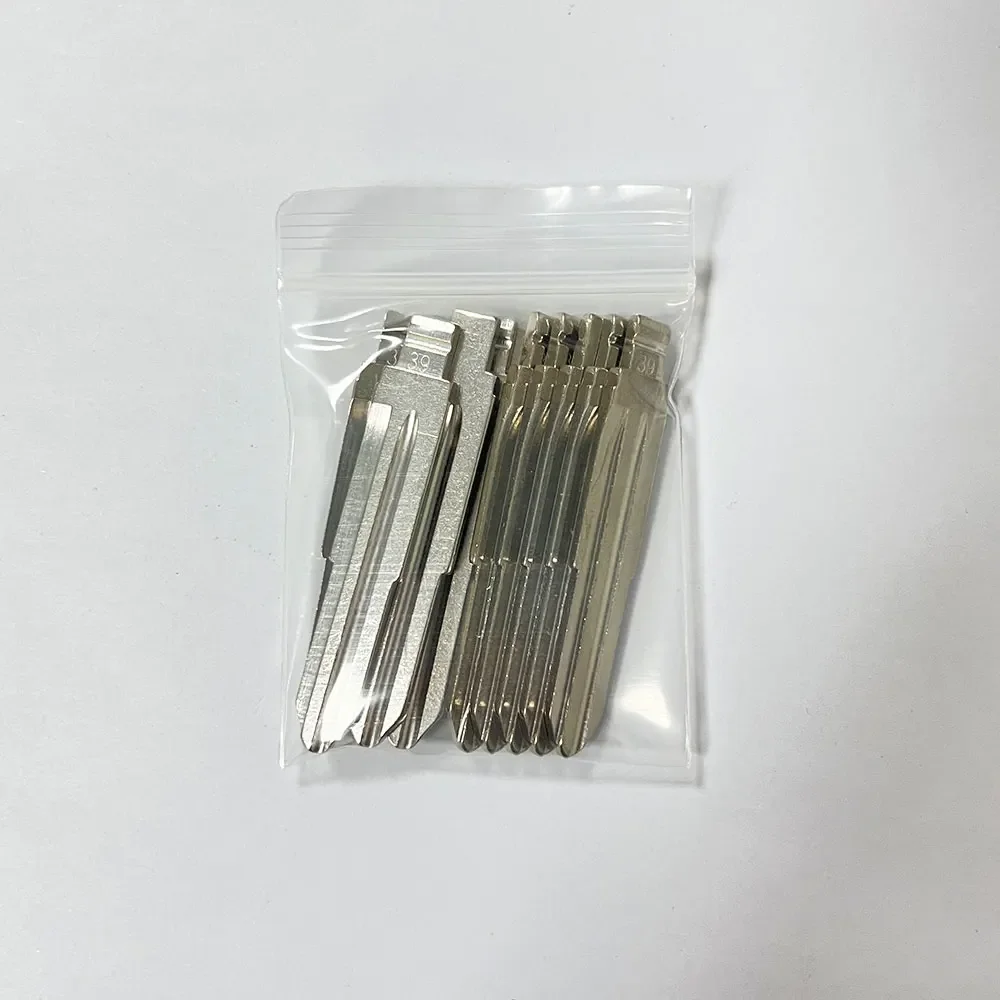 10 قطع 39 #   39 DWO4R شفرة مفتاح بعيد معدنية غير مقطوعة فارغة لسيارة شيفروليه بويك أوبل لـ Keydiy KD Xhorse VVDI مفتاح الفراغات