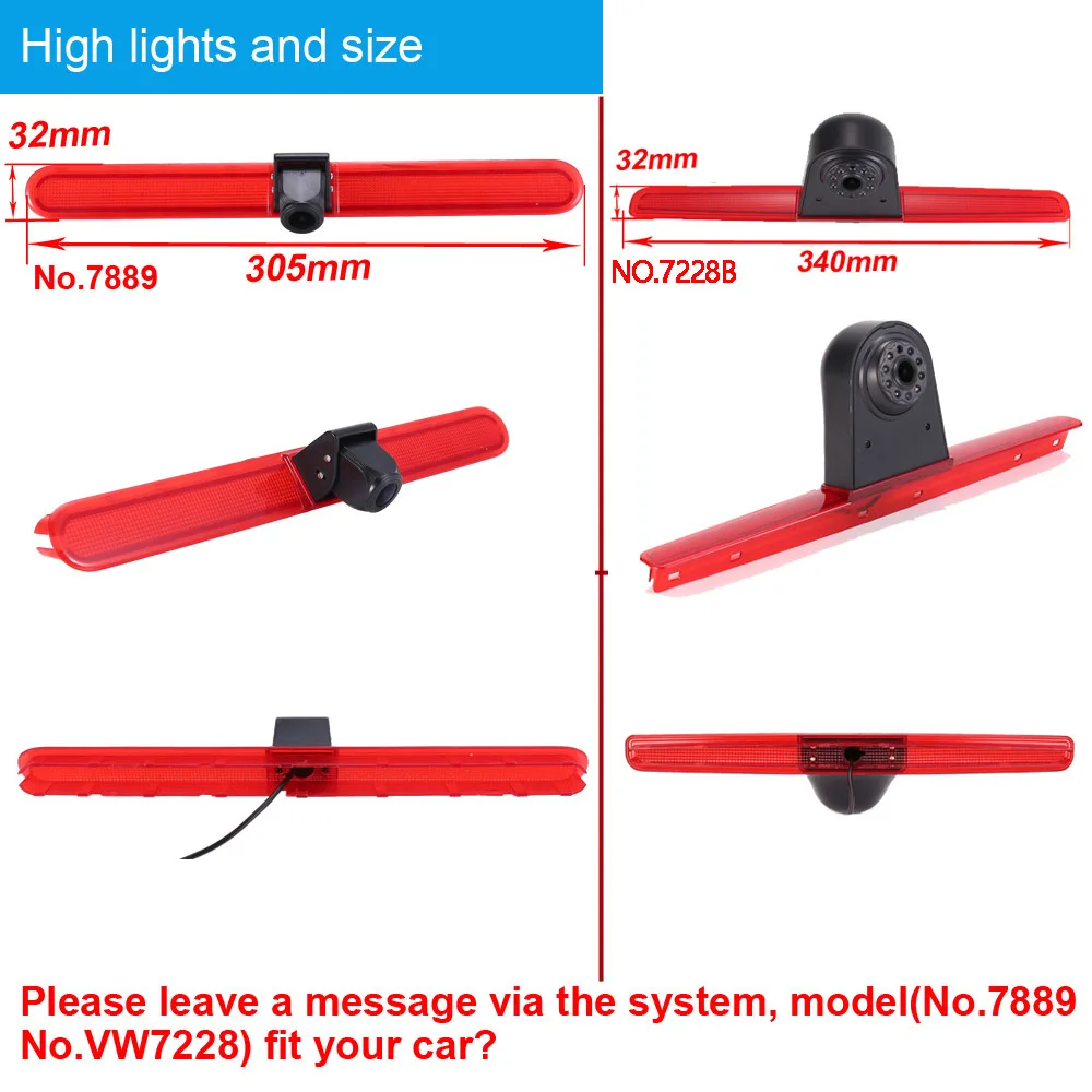 HD Car Rear view camera for VW T5 T6 Bus Transporter Multivan Caravelle  Van  Brake light Heckklappe Stoplicht Bus