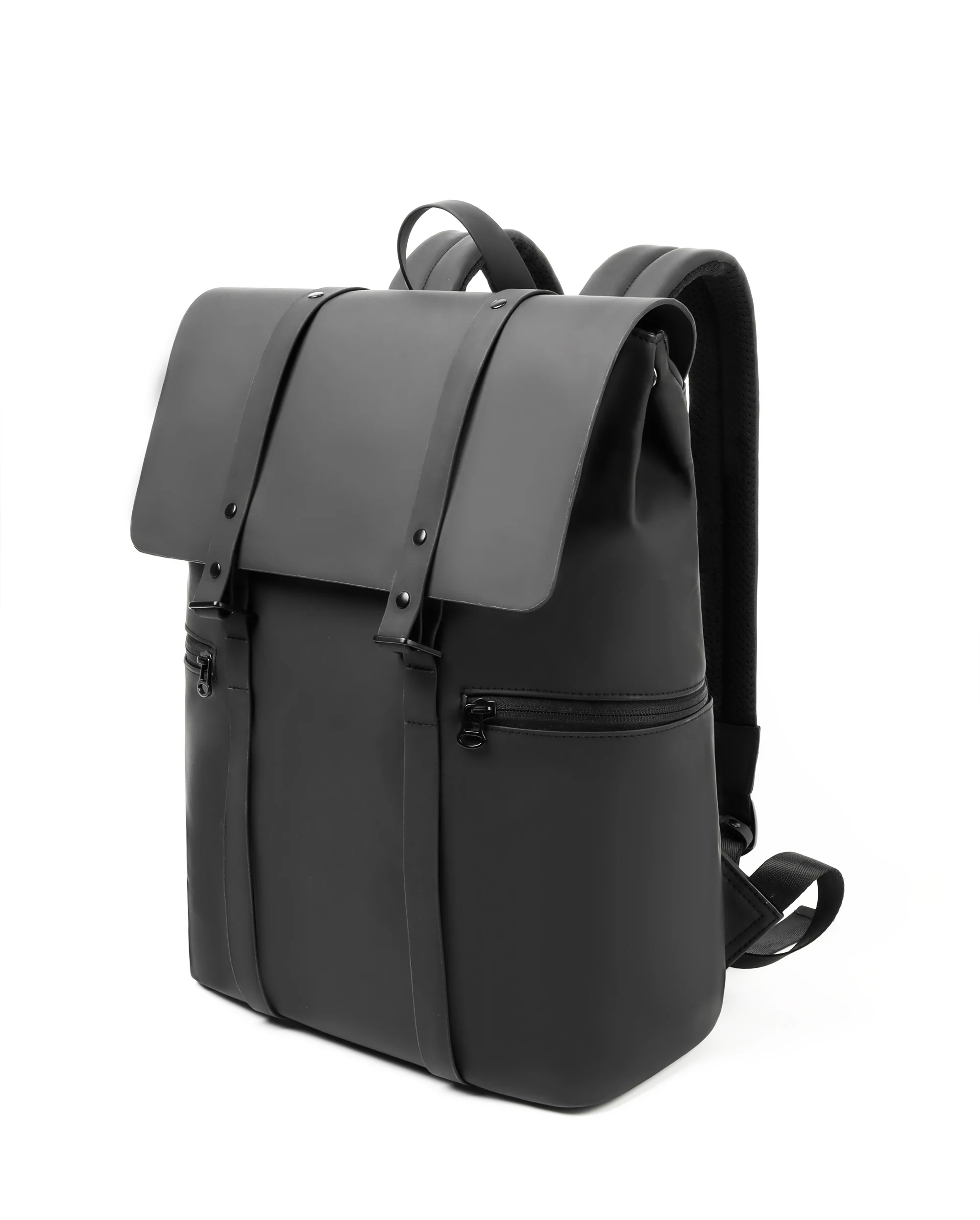 Xoky mochila masculina de couro preto, mochila de viagem casual, bolsa escolar grande para laptop, pele macia, mochilas de negócios