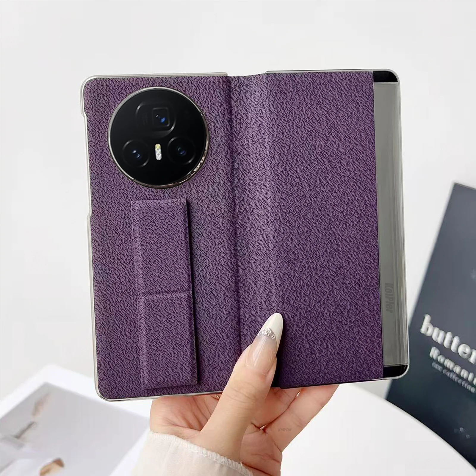 

PU Leather Flip Cover For Honor Magic V3 Original Magnet Smart Touch View Wake Sleep Up Protection Stand Case for MagicV3