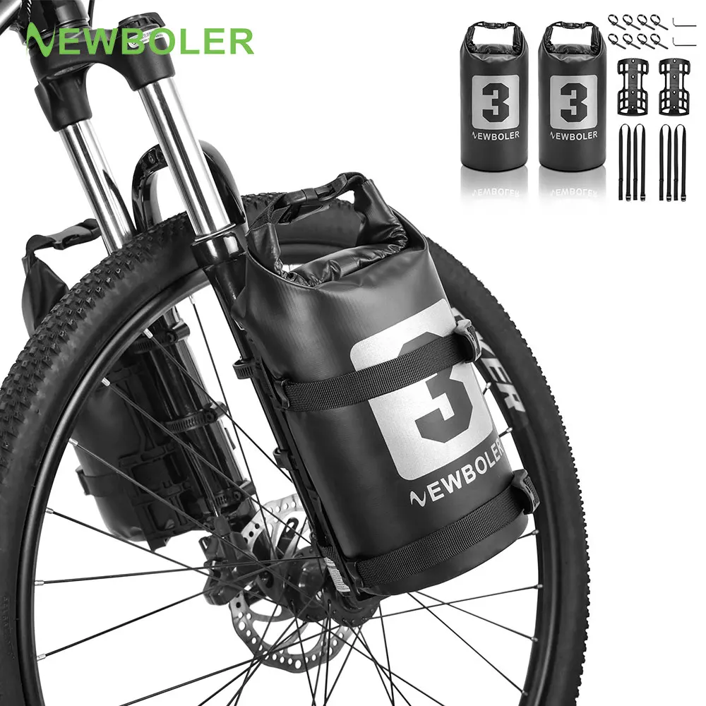 NEWBOLER borsa per forcella per bici impermeabile portatile 3L 7L borsa per bici portatile borsa per Scooter elettrico borsa anteriore per