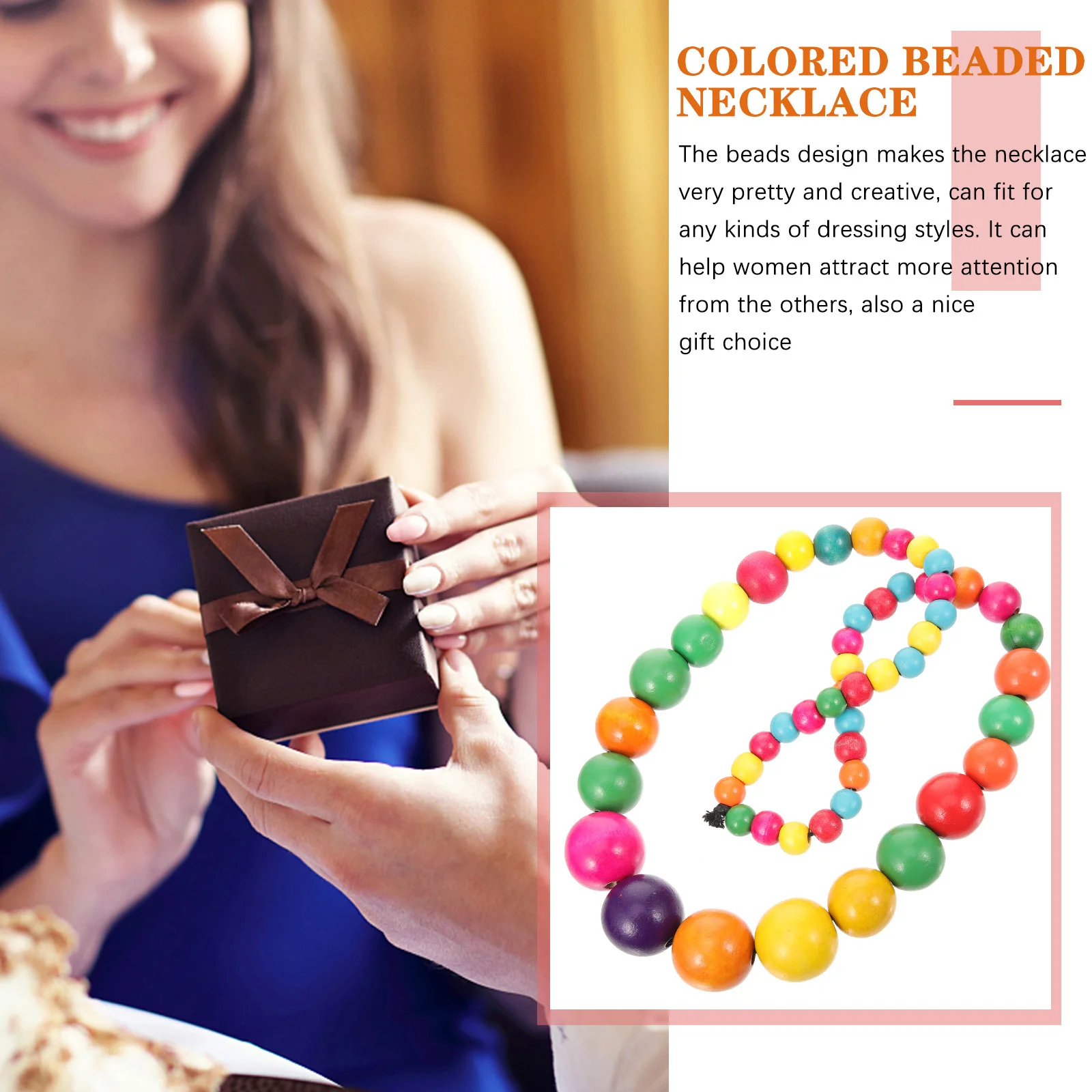 الملونة مطرز قلادة البوهيمي نمط خفيفة الوزن المرأة سلسلة عنق الفتيات قلادة فريد الخرز والمجوهرات الإكسسوارات #4