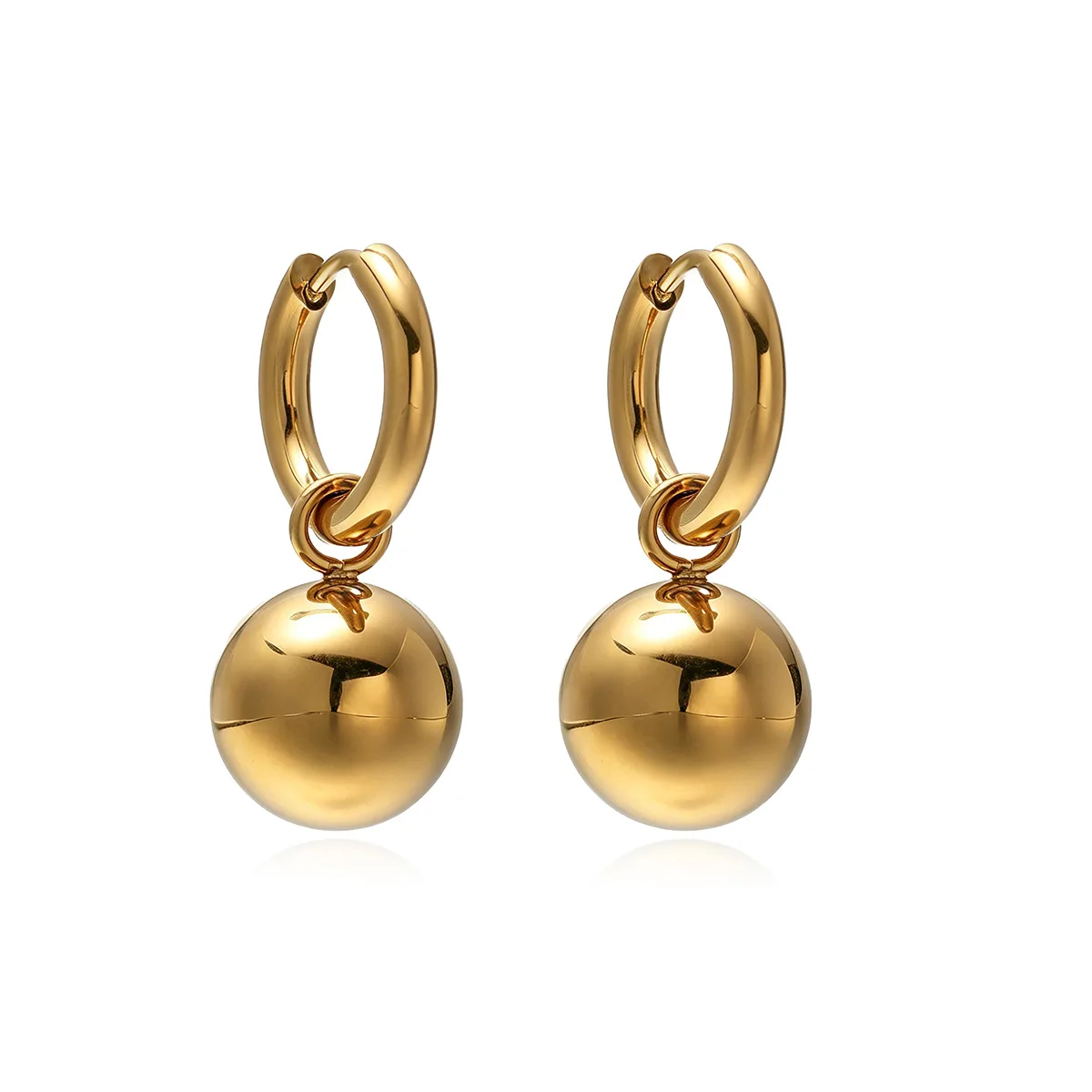 GANPUP Elegante Glatte Kugelperlen Lange Hängeohrringe für Frauen Neue Ohrschmuck-Mode Trendiger Schmuck Geschenk Party серьги – Detail 6