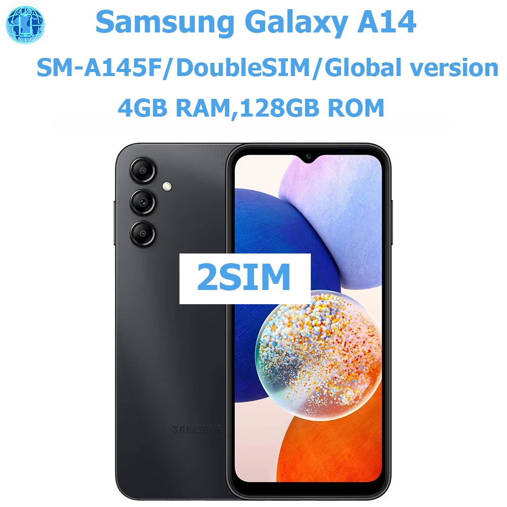 Samsung Galaxy A14 5G Android smartphone 6.6-inch Global version 6GB RAM 128GB ROM Samsung phone 50MP 5000mAh Original unlocking