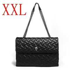 2023 Nowa luksusowa torba damska Kurt G Diamond Chain Messenger Bag UK London Design Eagle Bird Head Shoulder Bag Large Capacity