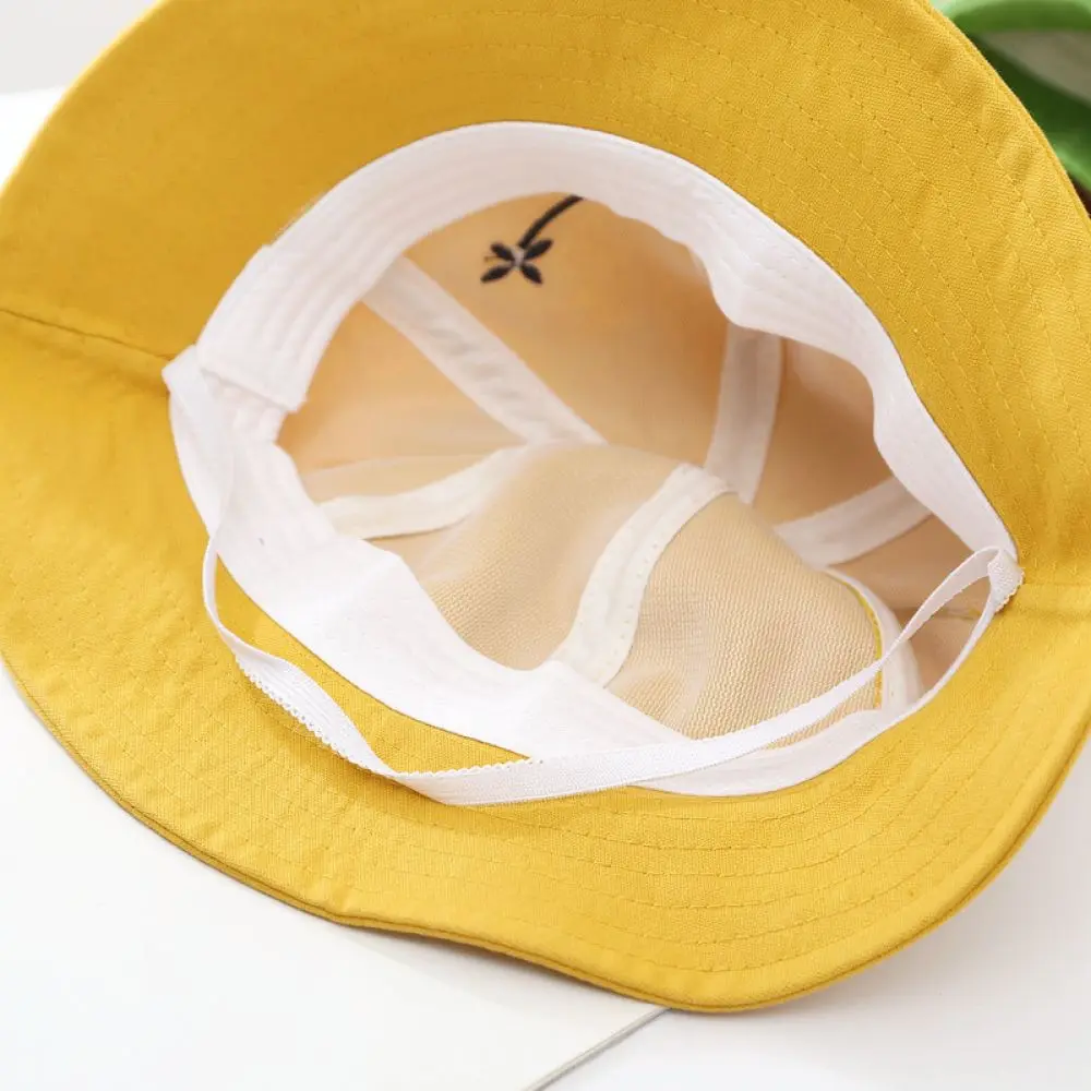 Toddler Frog Pattern Fisherman Hat Breathable Cotton Sun Hat Cute Kids Bucket Cap For Outdoor Travel Gear