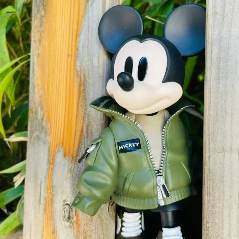 Disney Mickey Minnie Collection Hoodie Coat Fashion Design Cartoon Character Desktop Decoration Collection Doll Model Children's