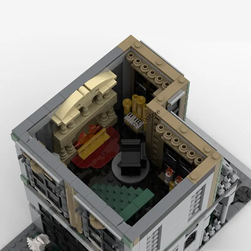 1557 pièces film magique Harrying Malfoy ville modèle bricolage idées créatives noël enfant jouet assemblage Puzzle anniversaire cadeau MOC-76453