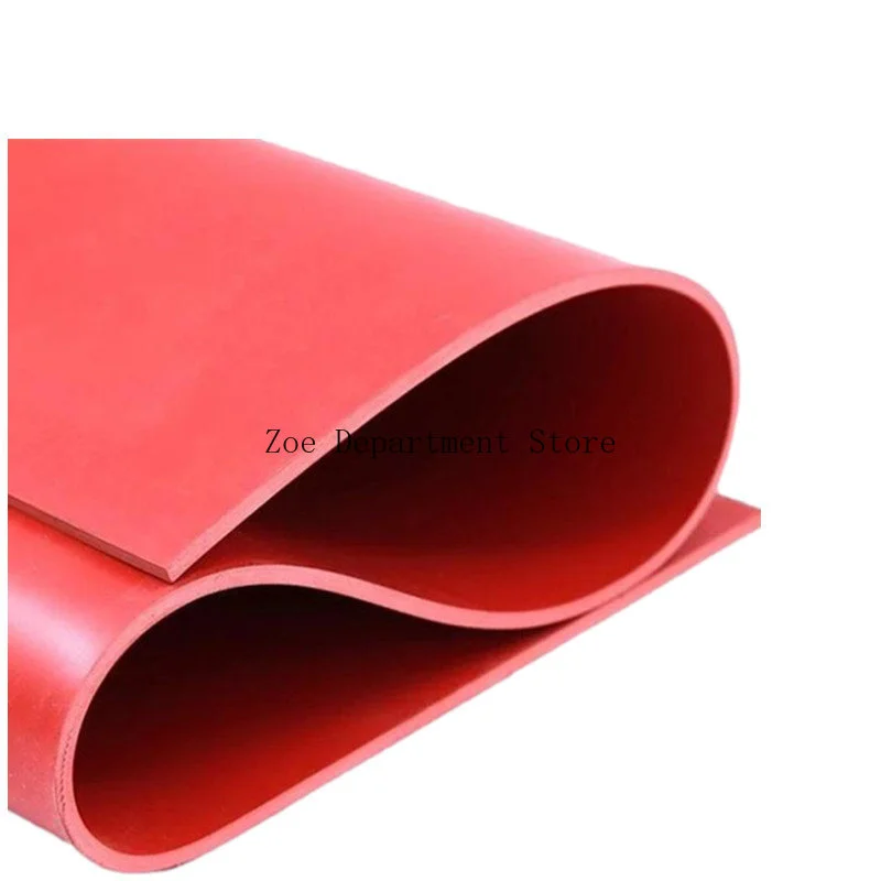 1.5mm/2mm/3mm Red/Black Silicone Rubber Sheet 500X500mm Black Silicone Sheet, Rubber Matt, Silicone Sheeting for Heat Resistance