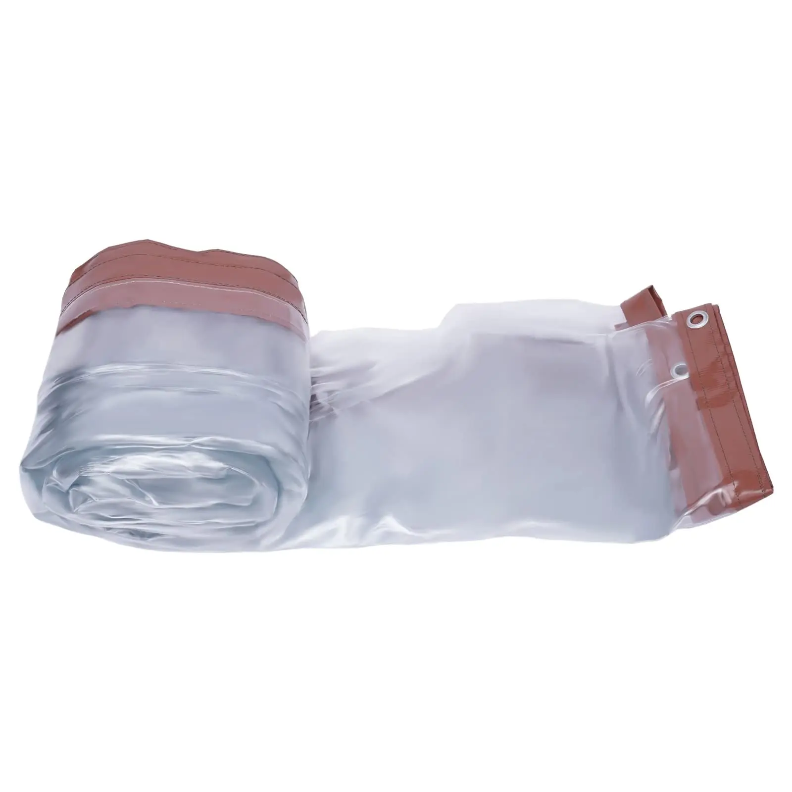 قماش الأقمشة الشفافة المقاومة للماء، مظلة شفافة من الفينيل PVC قابلة للطي في الفناء، مقاومة للغبار، ومضادة للأشعة فوق البنفسجية، ومضادة للتمزق، ومضادة للشيخوخة