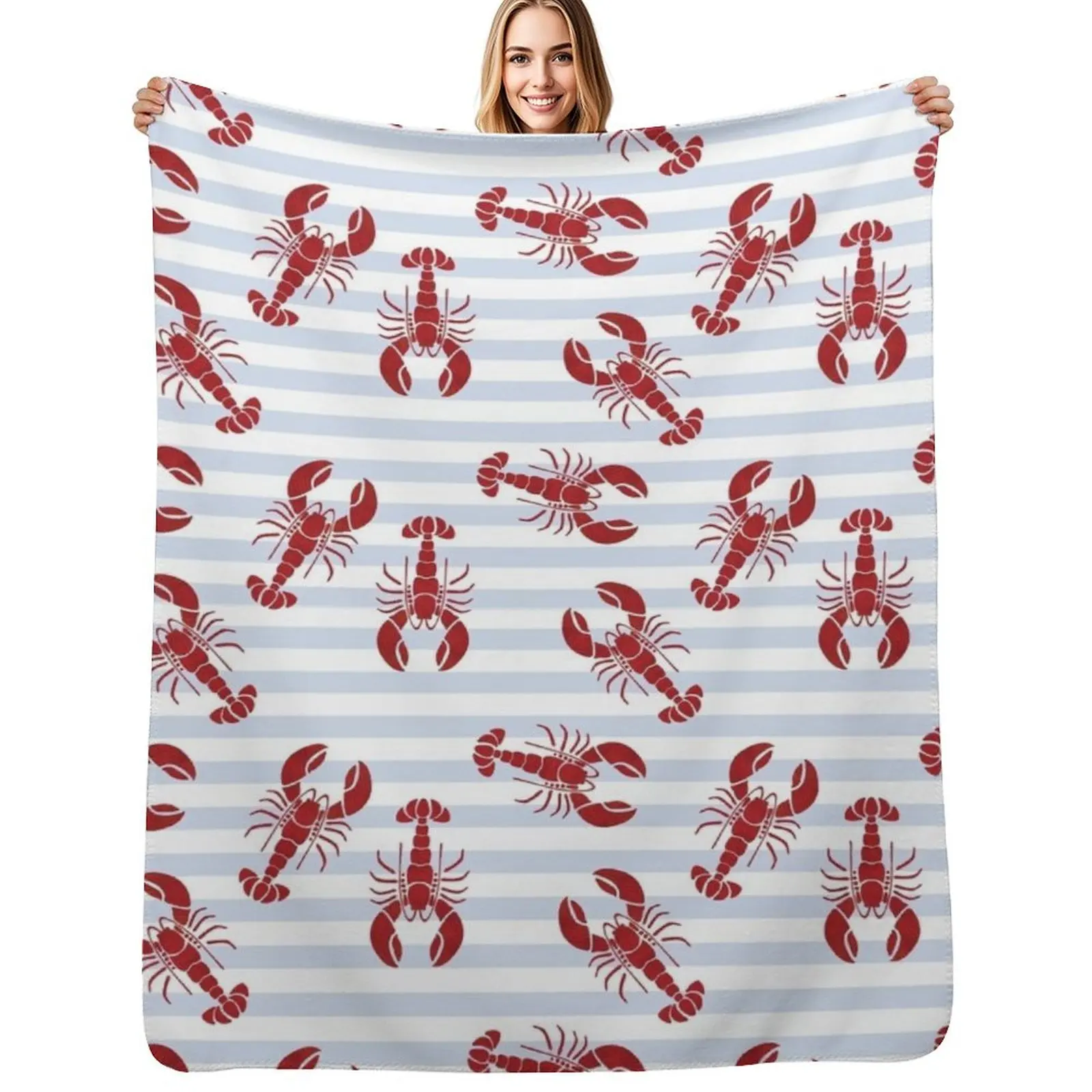 

Lobster Throw Blanket For Baby Picnic Single halloween Blankets