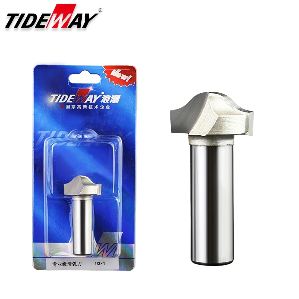 Tideway Professional Grade Woodworking Cutters CNC Tool Clearing Bit Round Bottom Line Type Trim Milling Cutter For Wood