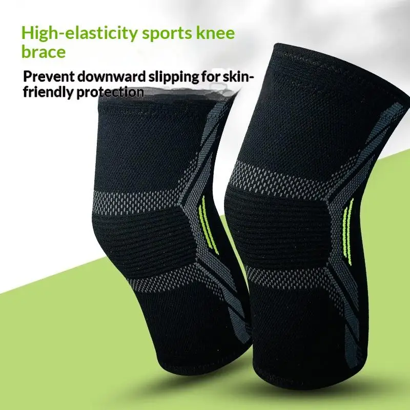 Knee Brace/Knee Support With Anti-Slip Silicone: Thick, Soft Fabric Provides Knee Support And Helps Prevent And Reduce Knee Pain