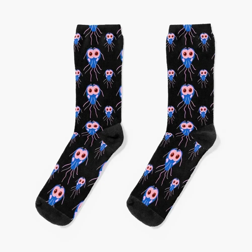 Giardia Cute Microbes Adorable Bacteria Socks crazy cartoon Socks Male Women's