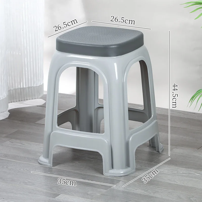 

D137 Home stackable square stool