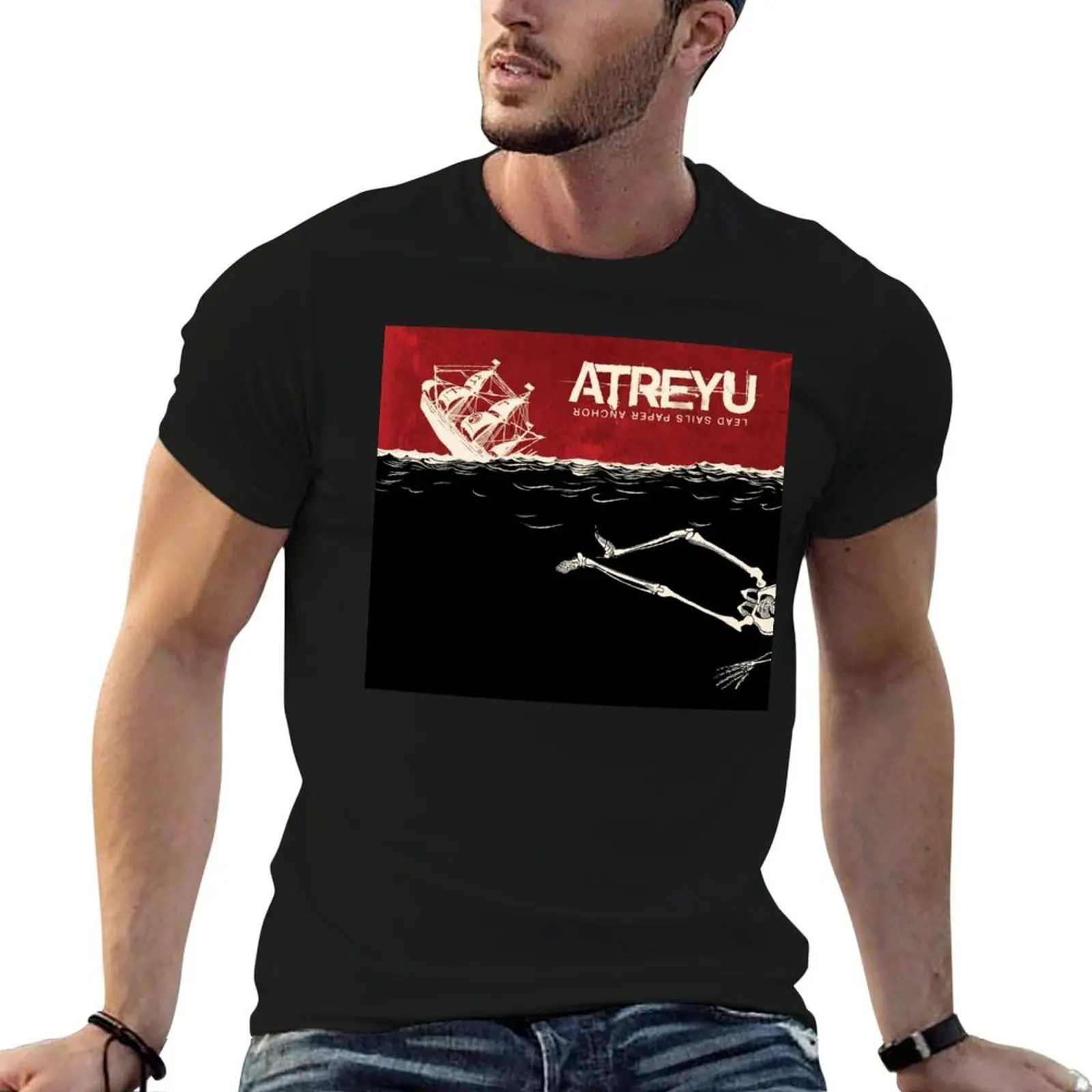 

funny man brand t Band high shirts Music quality shirts t for shirts cotton Logo cotton man luxury Atreyu man T-Shirt t