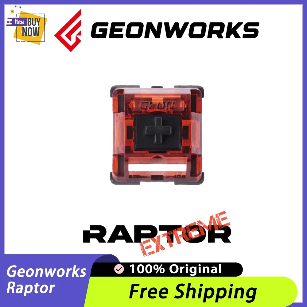 Geonworks Raptor Mx Extreme Gaming Switch Quick Trigger Axis Switch 45g Raptor Mx Mechanical Linear Switch Accessory Gift