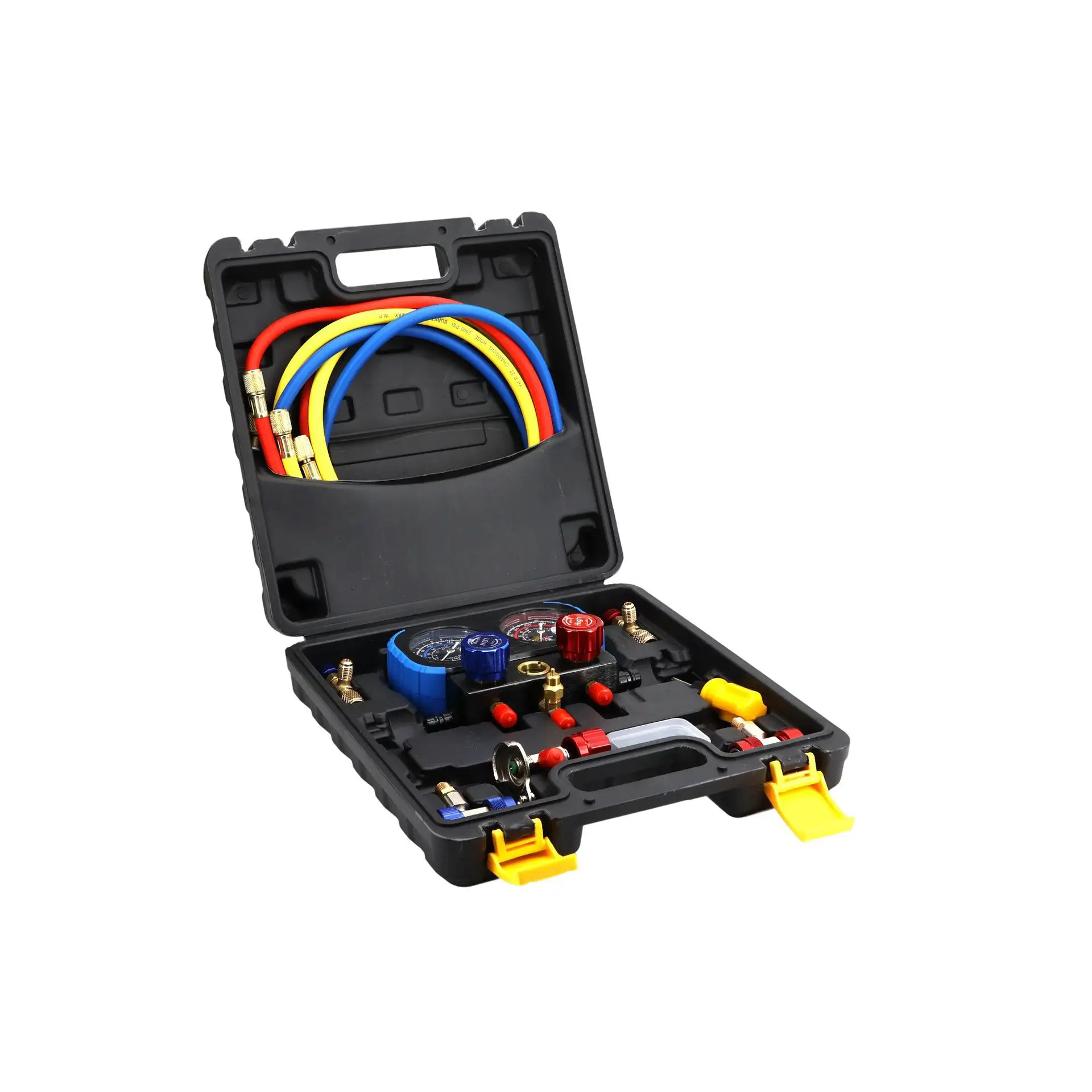 Automotive Parts, Air Conditioning, Fluorine Snow, Pressure Gauge, Dual Gauge Valve Tool R134a