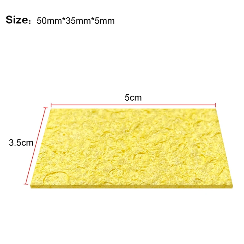 High quality 10Pcs High Temperature Resistant Sponge Electric Iron Tip Cleaning Sponge Rectangular 3.5CM*5CM