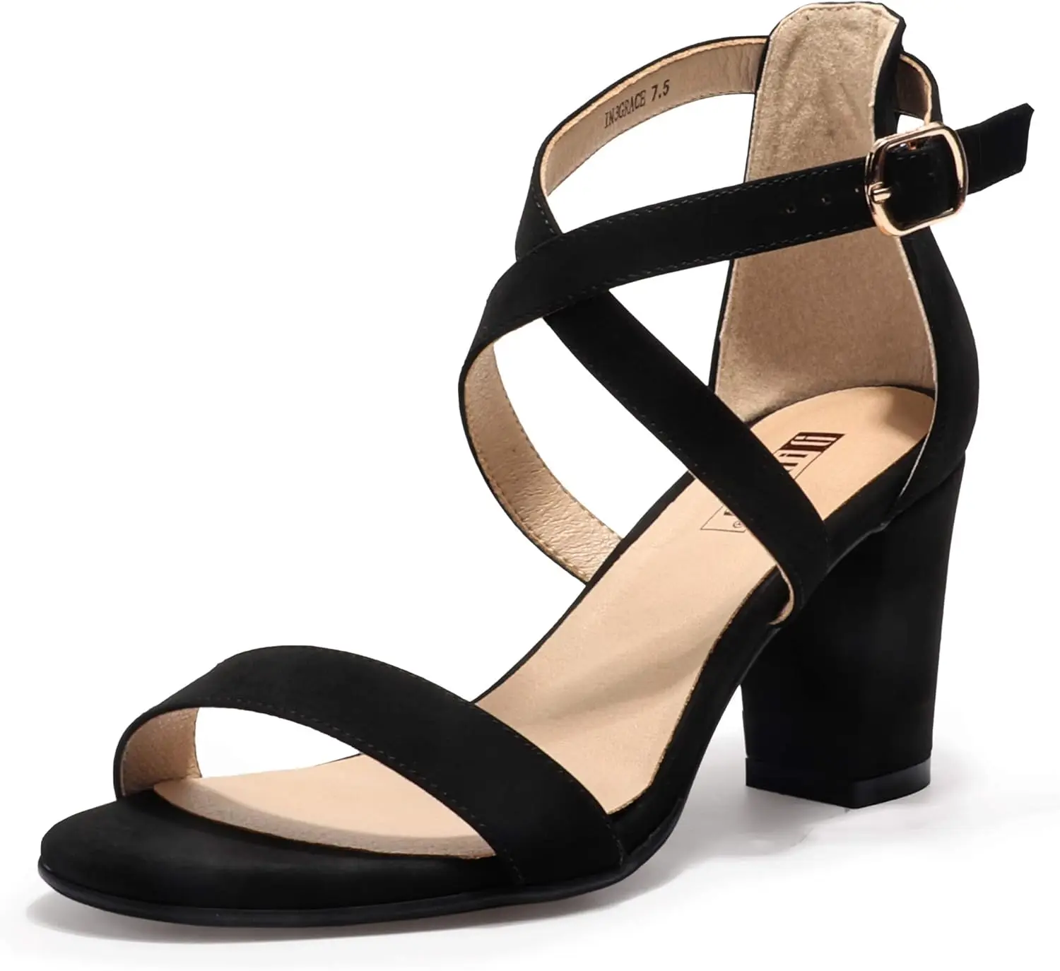 

Женские босоножки на массивном каблуке с ремешками, удобные, с открытым носком, на толстом каблуке, для торжественных случаев/свадьбы, с регулируемыми перекрестными ремешками