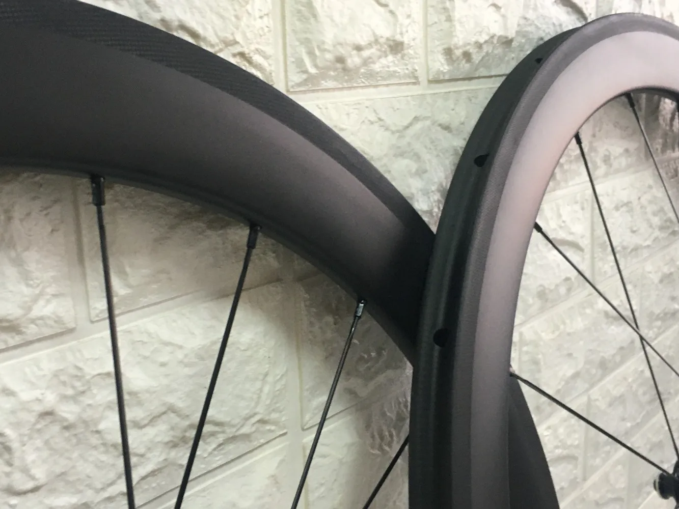 عالية الجودة خفيفة الوزن للغاية 700C الطريق دراجة العجلات 23 مللي متر عرض 50 مللي متر عمق أنبوبي الكربون الطريق عجلات الدراجة #2