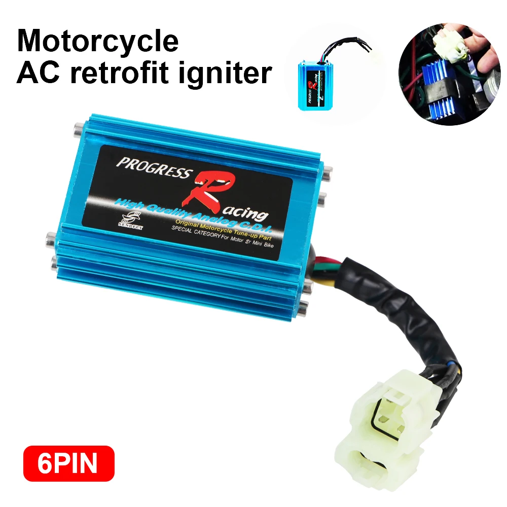 CDI Box Suitable for ATV50 125 150 RACING CDI ScooterMoped GY6 Ignition QMB139 Ignition Device Motorcycle Ignition 6 Pin